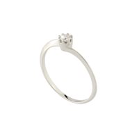 Anello Rebecca Donna Lux in Oro bianco Diamante 0.06 Ct GRLABD02 - GRLABD02